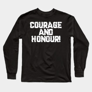 Courage and Honour Wargaming Warcry - Marines Battle Cry Long Sleeve T-Shirt